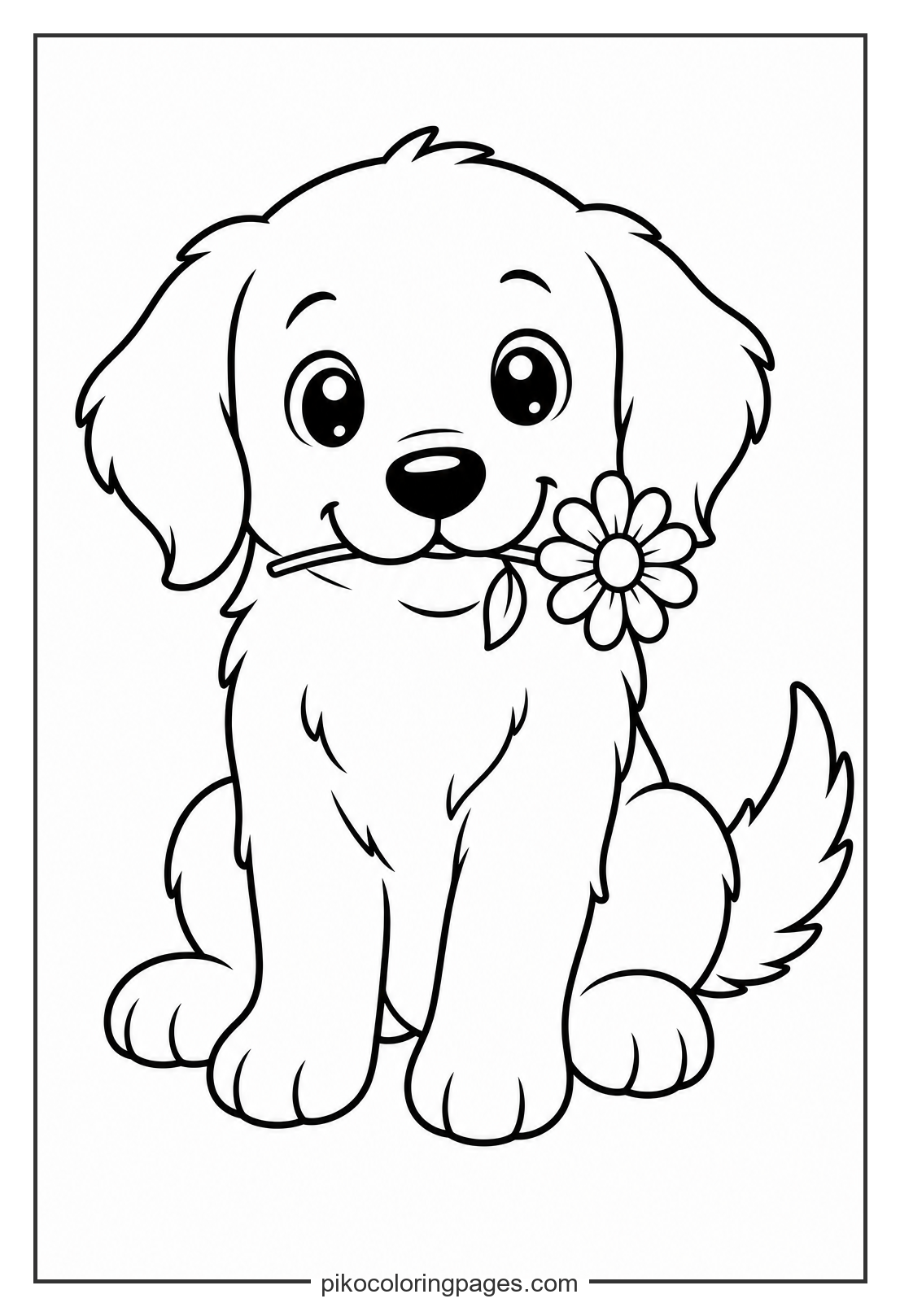 31 Free Puppy Coloring Pages for Kids (Printable PDF Pack)